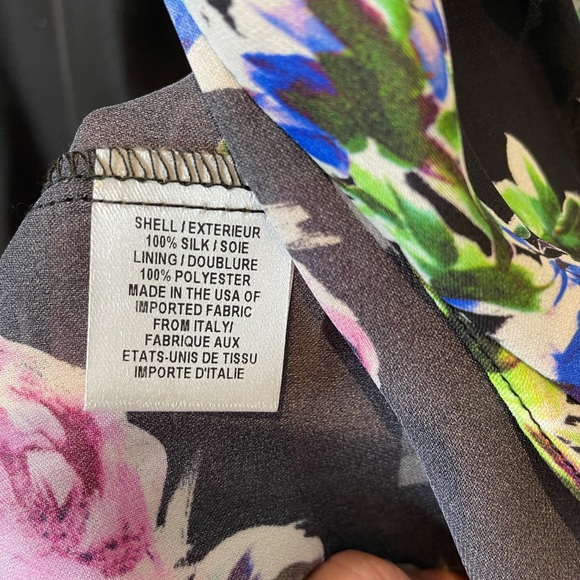 Milly NWT 6 Silk floral wrap dress with slip - Picture 8 of 14